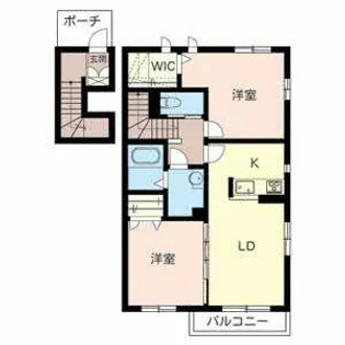 モンブラン【0201号室】の間取り