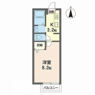 メゾン・ド・深草エル【0108号室】の間取り