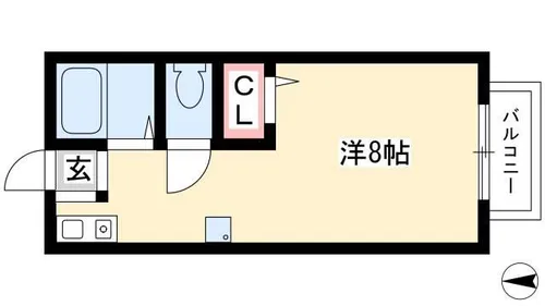ブランドール高畑【102号室】の間取り
