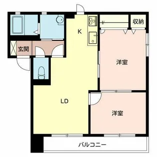 ディオ堺【0202号室】の間取り