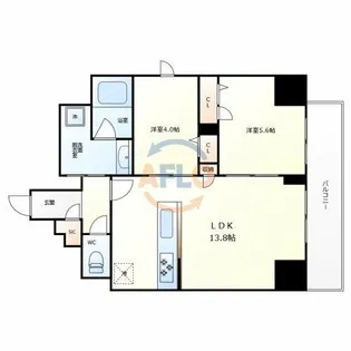 Maison de Azure【8階】の間取り