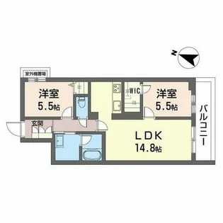 シャーメゾン ルミエール【0301号室】の間取り