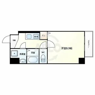 RB桑津【6階】の間取り