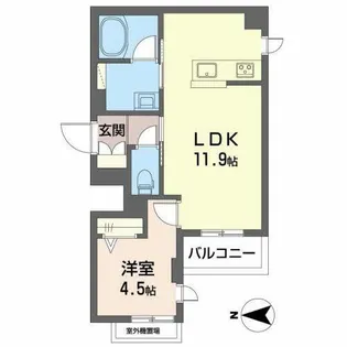カルハート桂【0401号室】の間取り