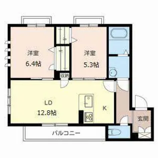 アルファ エール【0302号室】の間取り