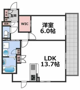 casa felice(カーサフェリーチェ)【9階】の間取り