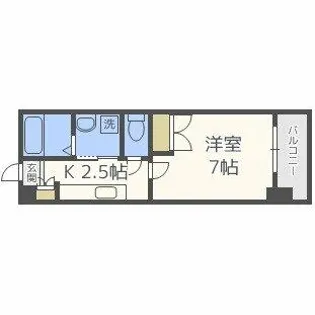 No.111 CLUB ORIENT BLD【17階】の間取り