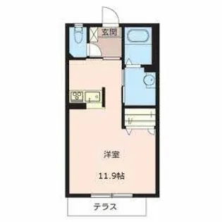 アヴニールII【0102号室】の間取り