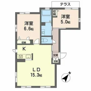 シャーメゾンセレッソ・カーサ【0101号室】の間取り