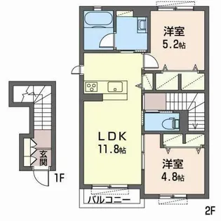 カーサレジオA【0203号室】の間取り