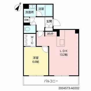 シャーメゾン優蒼【A0202号室】の間取り