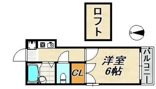 サニーウェル鈴蘭【2階】の間取り