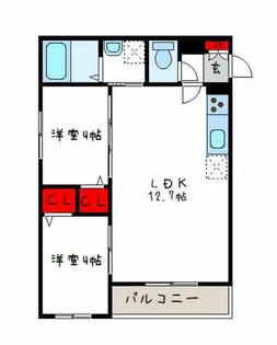 Tio Fleur【1階】の間取り
