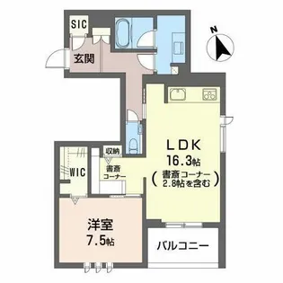 シャーメゾン510プレミア【0203号室】の間取り