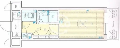エステムコート大阪城南【10階】の間取り