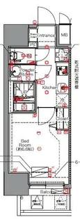 MAXIV名古屋上前津【1403号室】の間取り
