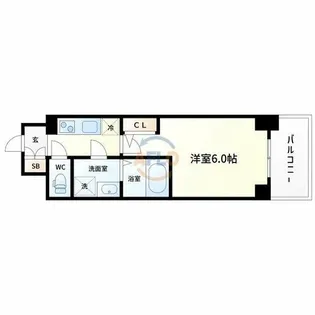 エスリード大阪リブレ【4階】の間取り