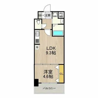 セノアタワー新大阪【2階】の間取り