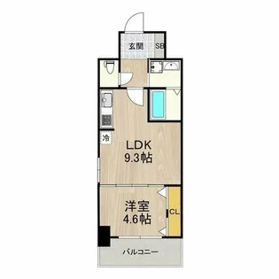 セノアタワー新大阪【8階】の間取り