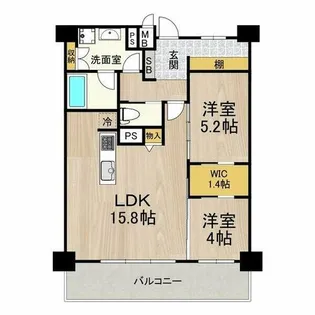 セノアタワー新大阪【10階】の間取り