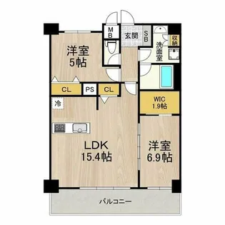 セノアタワー新大阪【13階】の間取り