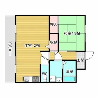 グレイスガーデン豊中【5階】の間取り