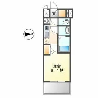 プレサンス鶴舞パーク&ステーション【8階】の間取り