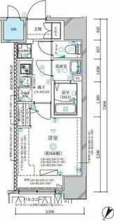 ディアレイシャス名古屋中村公園Ⅱ【9階】の間取り