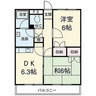 ロイヤルマンション【102号室】の間取り