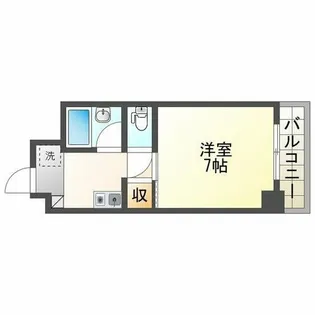 アーバネックス西宮門戸【203号室】の間取り