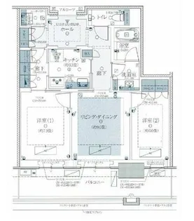 グラングリーン大阪 THE NORTH RESIDENCE【5階】の間取り