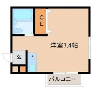 リバーヒル富松【3階】の間取り