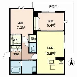 BELLAVISTA【1階】の間取り