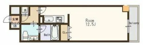 大阪府大阪市中央区安堂寺町2丁目【マンション】の間取り