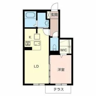 Apple House Wada【0105号室】の間取り