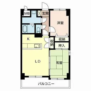 シャルム皇子山アネックス【0601号室】の間取り