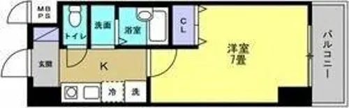 リアライズ黄金【8階】の間取り