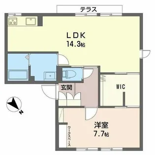 マーガレットハウス【1階】の間取り