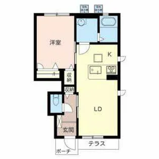 ラ・フルールII【2103号室】の間取り