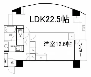 大阪府大阪市北区中崎3丁目【マンション】の間取り