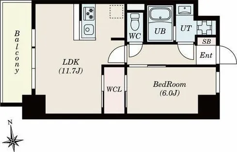 S-RESIDENCE桜本町awesome(オーサム)【4階】の間取り