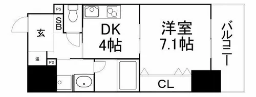 クローバー・ビュー上本町【6階】の間取り