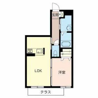 シャーメゾン南城戸【0102号室】の間取り