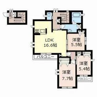シャーメゾンK【0201号室】の間取り