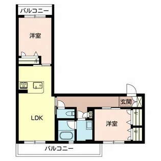 リラフォート藤森【0206号室】の間取り
