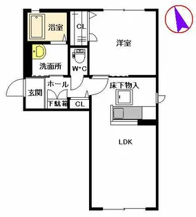 プロヌーブ柿園町 B棟【1階】の間取り