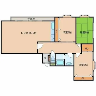 ゴッドフィールドⅡ【10階】の間取り