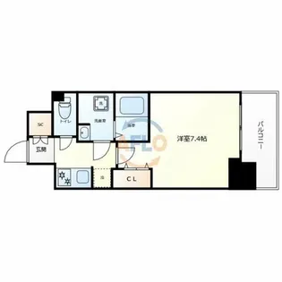 エスライズ東本町【5階】の間取り