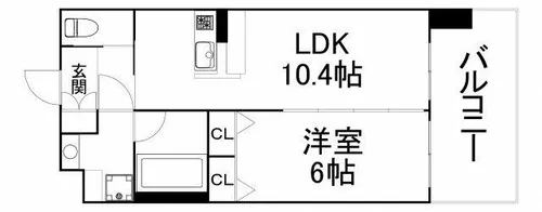 大阪府大阪市福島区鷺洲5丁目【マンション】の間取り
