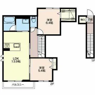 メゾン・ド・59【0201号室】の間取り
